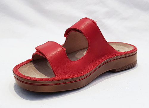 naot red sandals