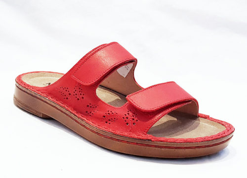 naot red sandals