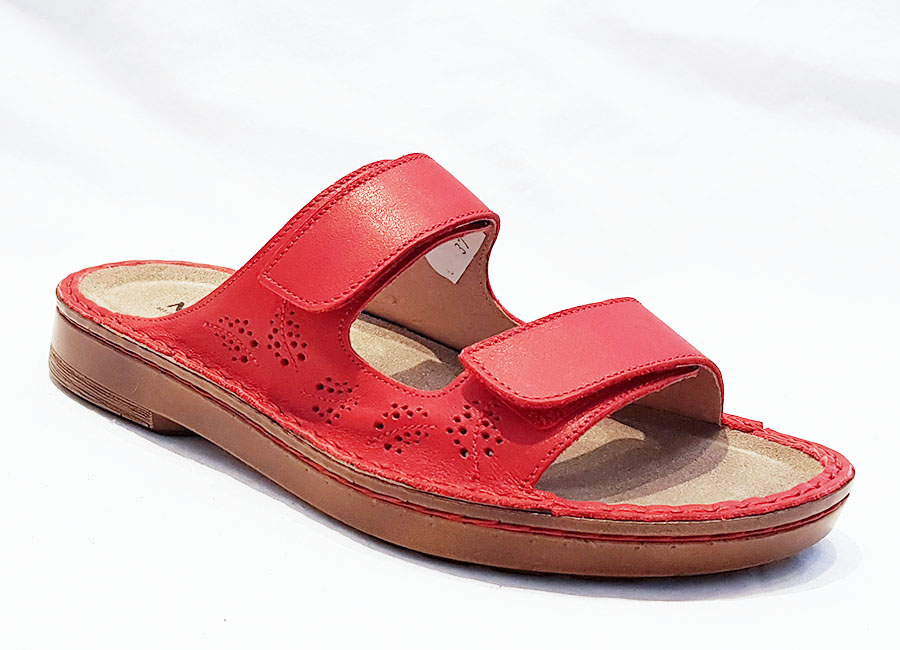 naot red sandals