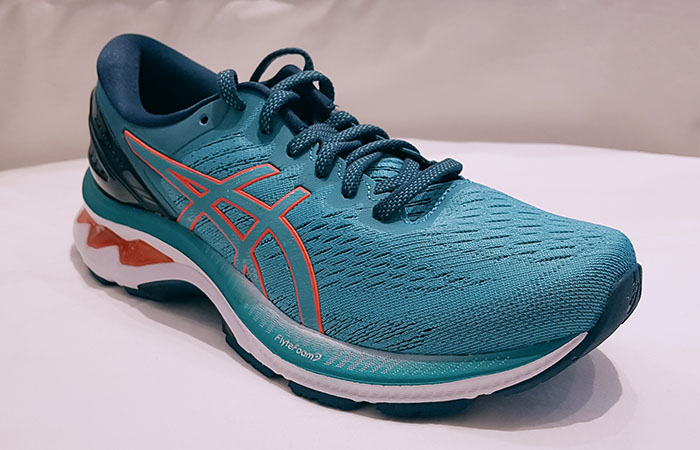 ASICS Kayano 27 Tehcno Cyan, Sunrise 